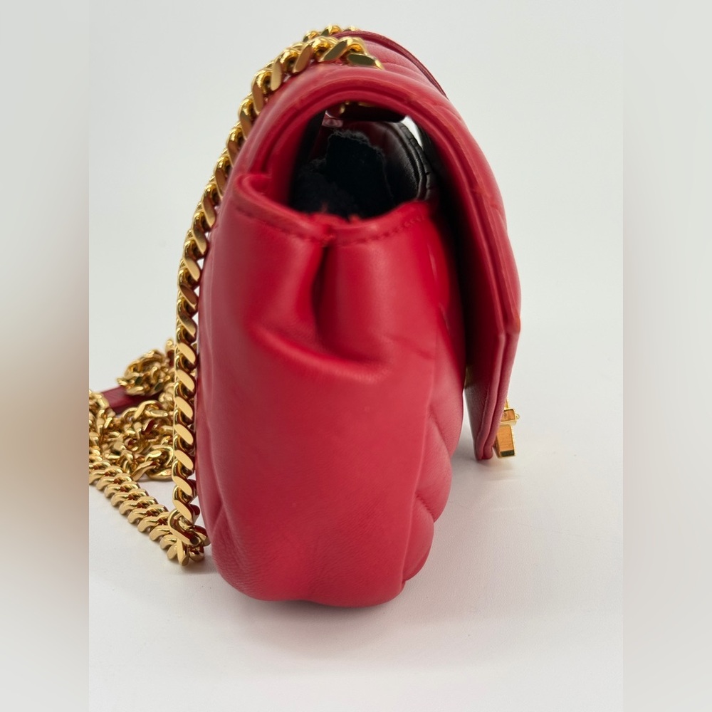 Saint Laurent Shevron College Baby Leather Crossbody Bag - Picture 3 of 16